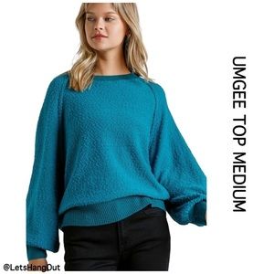 Medium Umgee Women’s Waffle Knit Sweater Closing Closet